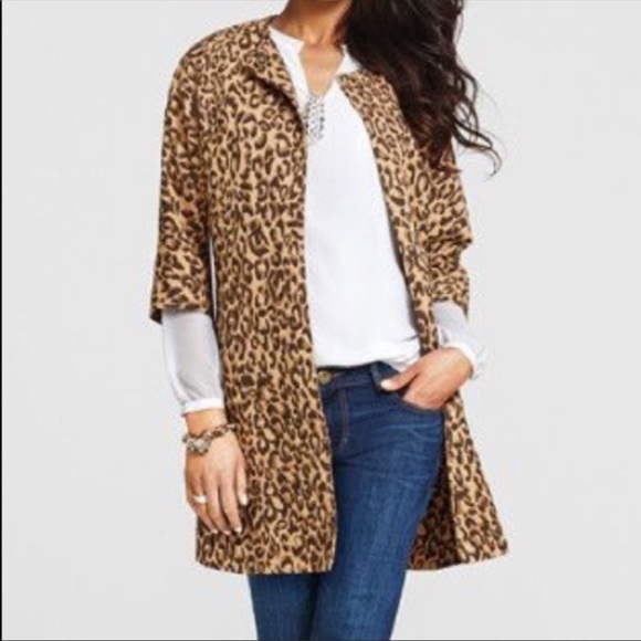EUC CAbi Leopard Print Estate Jacket, XS - Picture 3 of 12